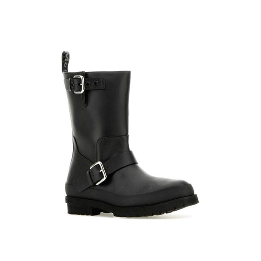 Stella McCartney Black Polyester Lace-Up Boots - ClickThatClicks 