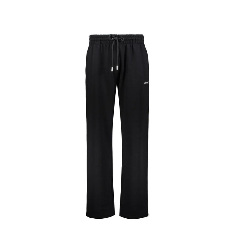 Off-White Black Cotton Joggers (Workout Pants)