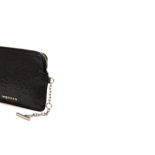 Alexander McQueen Black Calfskin Clutch Bag - ClickThatClicks 