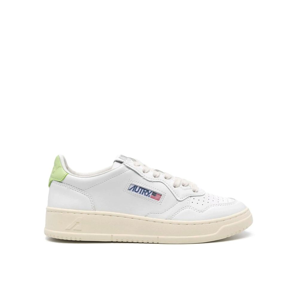 Autry White Leather Low Top Sneakers