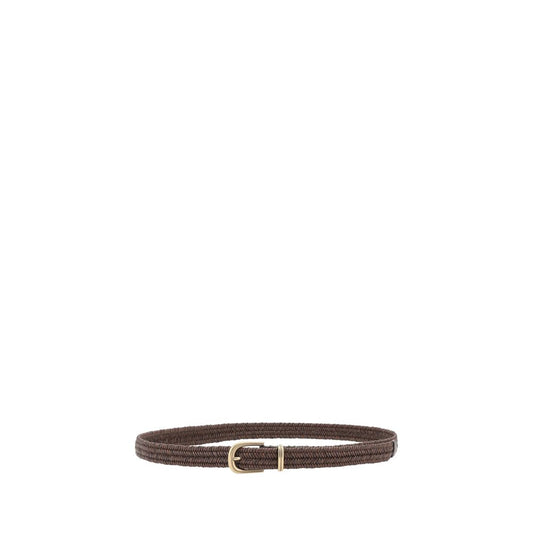 Brunello Cucinelli Brown Calf Leather Bos Taurus Regular Belt - ClickThatClicks 