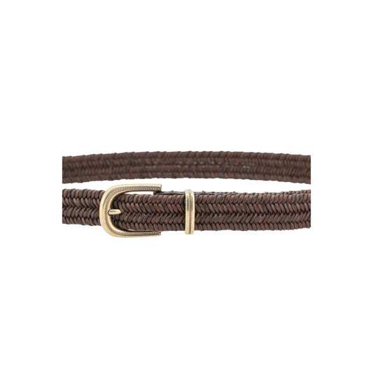 Brunello Cucinelli Brown Calf Leather Bos Taurus Regular Belt - ClickThatClicks 