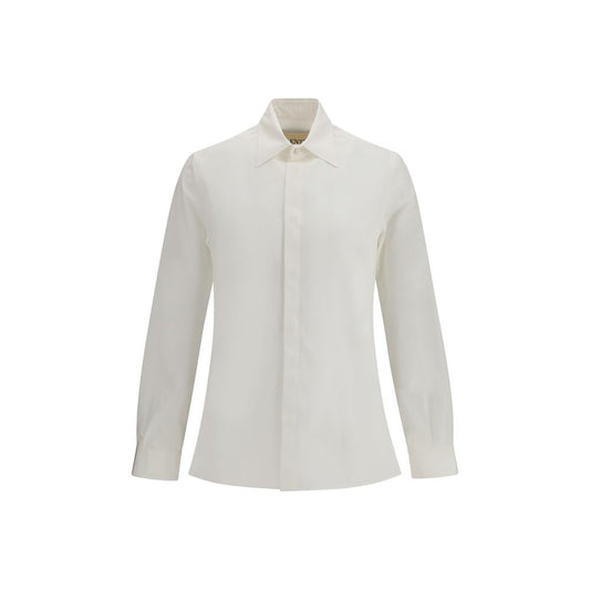 Valentino White Cotton Dress Shirt - ClickThatClicks 