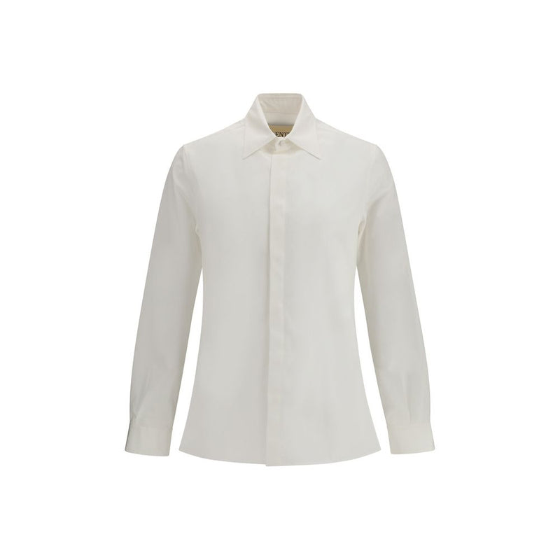 Valentino White Cotton Dress Shirt