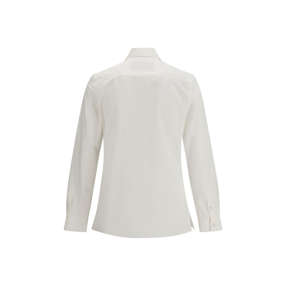 Valentino White Cotton Dress Shirt - ClickThatClicks 