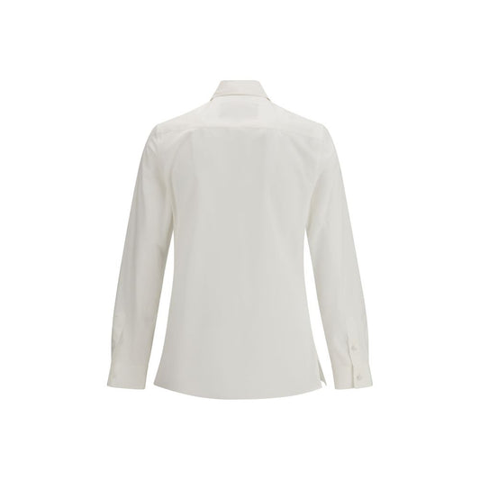 Valentino White Cotton Dress Shirt - ClickThatClicks 