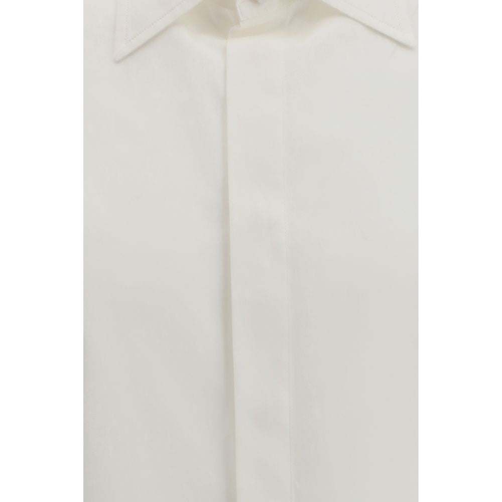 Valentino White Cotton Dress Shirt - ClickThatClicks 
