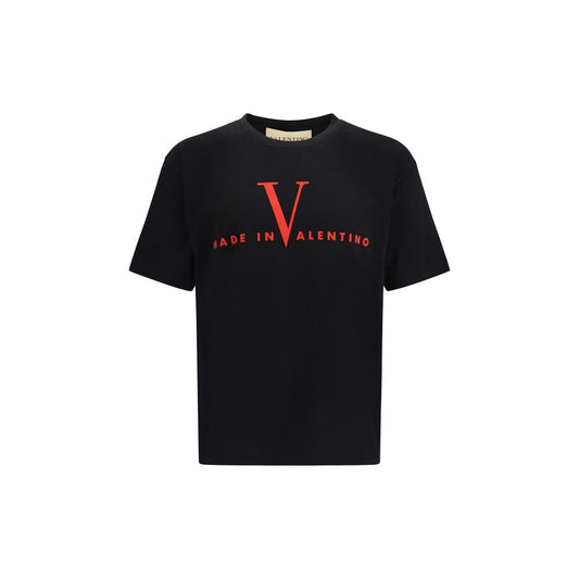 Valentino Black Cotton T-Shirt - ClickThatClicks 