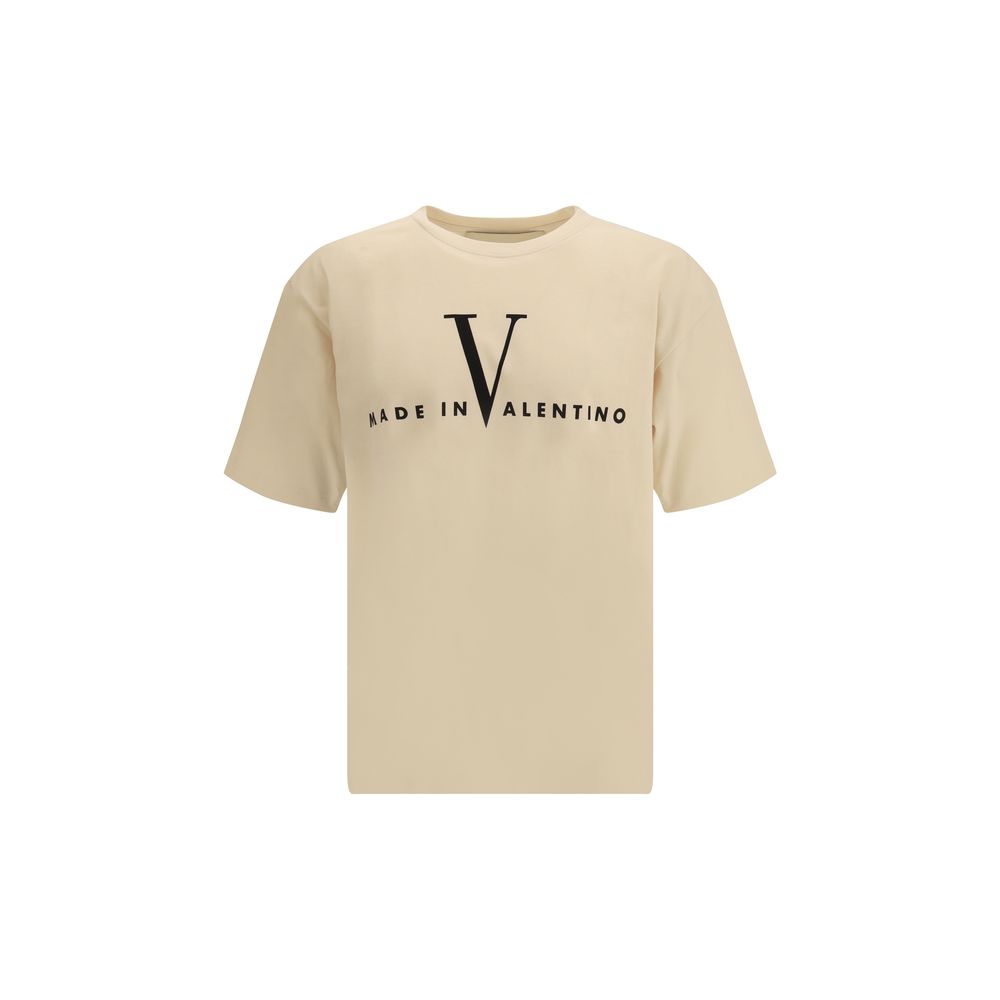 Valentino Beige Cotton T-Shirt - ClickThatClicks 