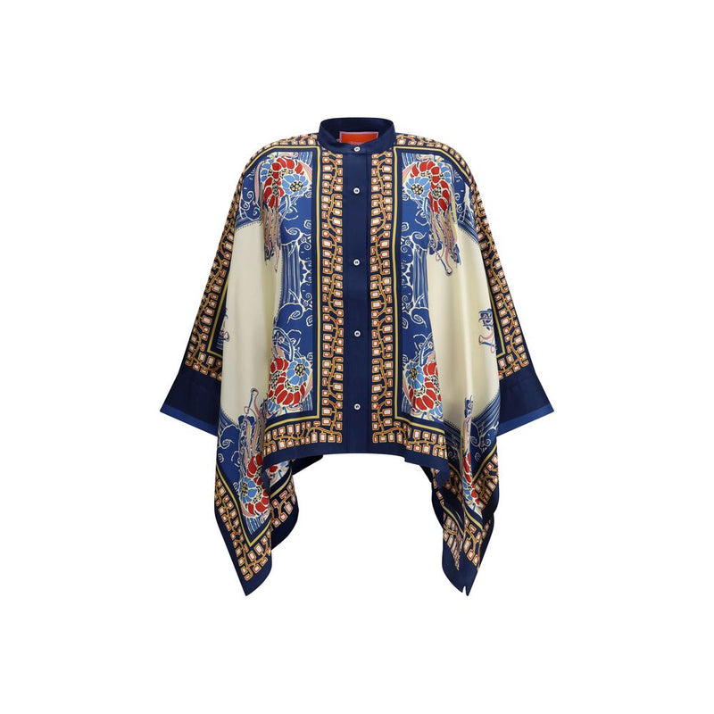 La Double J Multicolor Silk Pattern Shirt