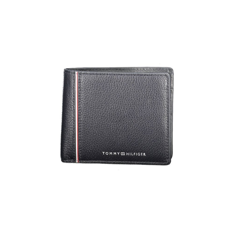 Tommy Hilfiger Blue Leather Men Wallet