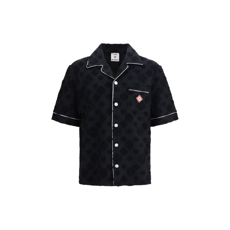 Casablanca Black Cotton Shortsleeve Shirt