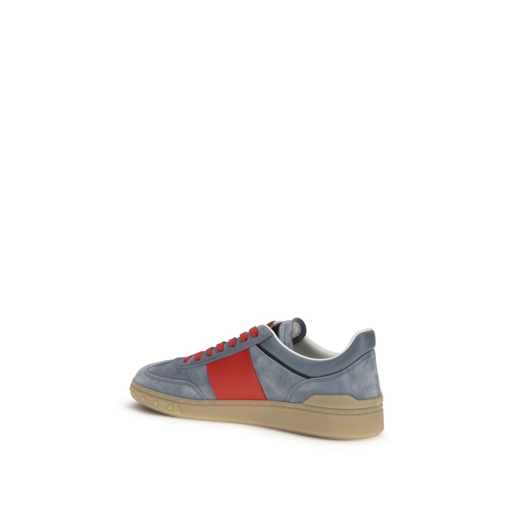 Valentino Garavani Multicolor Calf Leather Bos Taurus Low Top Sneakers - ClickThatClicks 