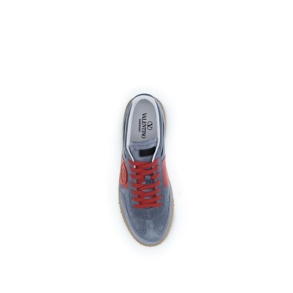 Valentino Garavani Multicolor Calf Leather Bos Taurus Low Top Sneakers - ClickThatClicks 