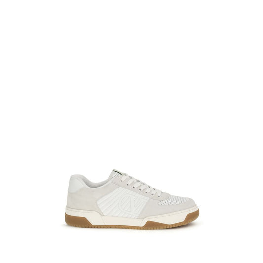 Valentino Garavani White Calf Leather Bos Taurus Athletic Sneakers - ClickThatClicks 