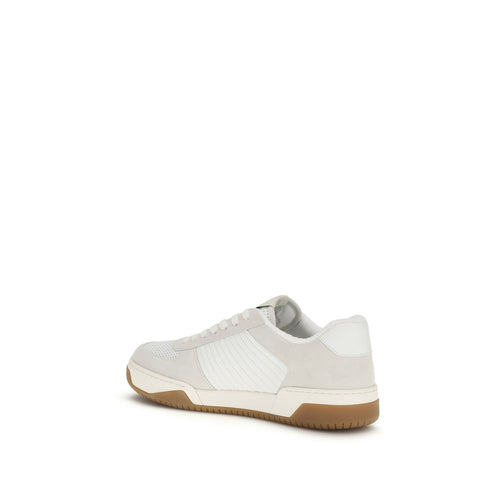 Valentino Garavani White Calf Leather Bos Taurus Athletic Sneakers - ClickThatClicks 