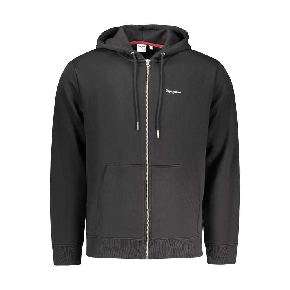 Pepe Jeans Black Cotton Men's Sweatshirt - ClickThatClicks 