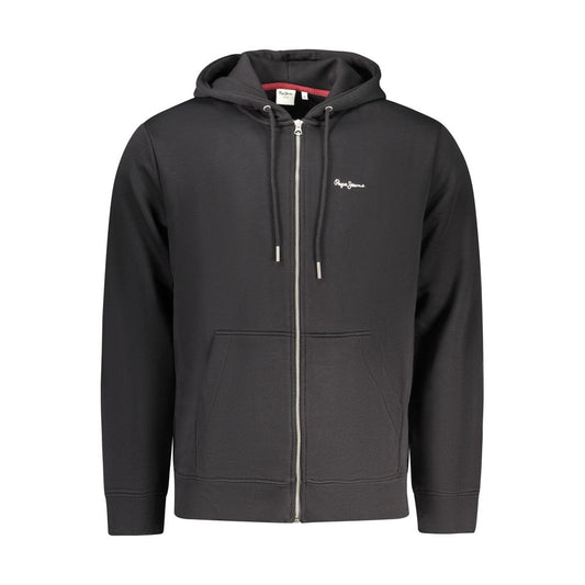 Pepe Jeans Black Cotton Men's Sweatshirt - ClickThatClicks 