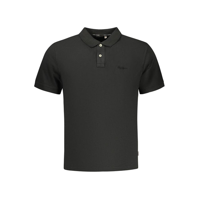 Pepe Jeans Black Cotton Men's Polo Shirt