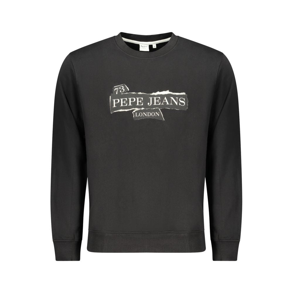 Pepe Jeans Nero Cotton Men's Sweatshirt - ClickThatClicks 