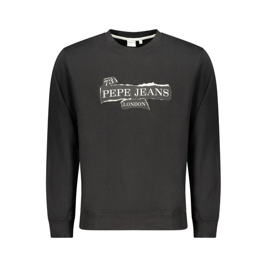 Pepe Jeans Nero Cotton Men's Sweatshirt - ClickThatClicks 