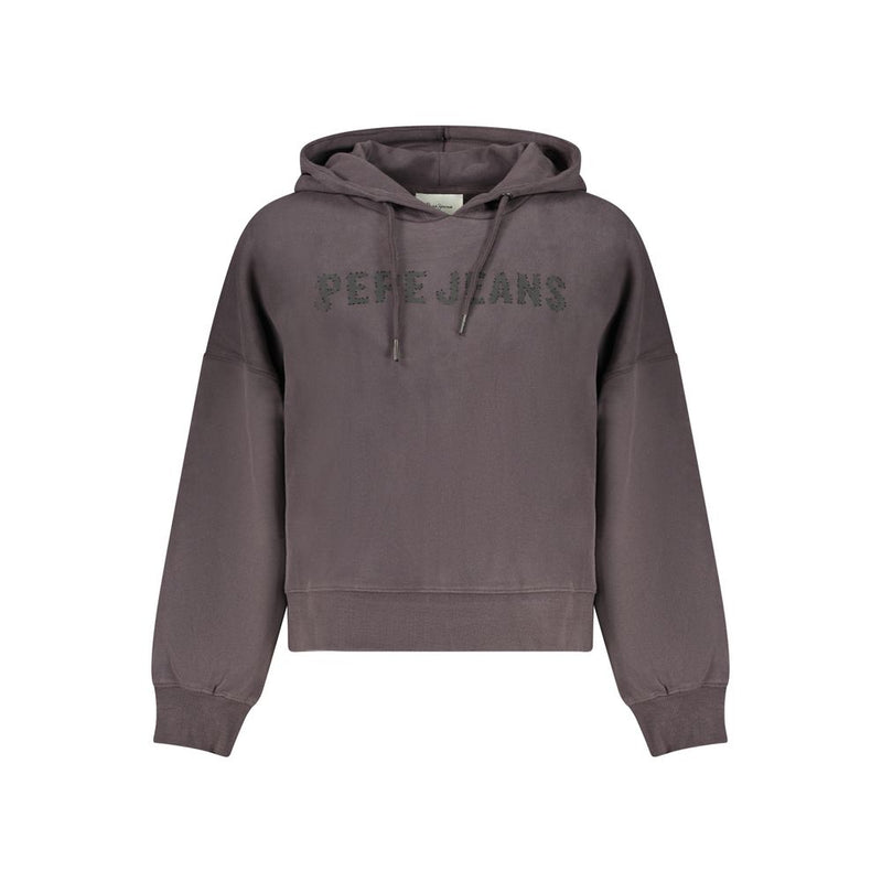 Pepe Jeans Black Cotton Sweatshirt