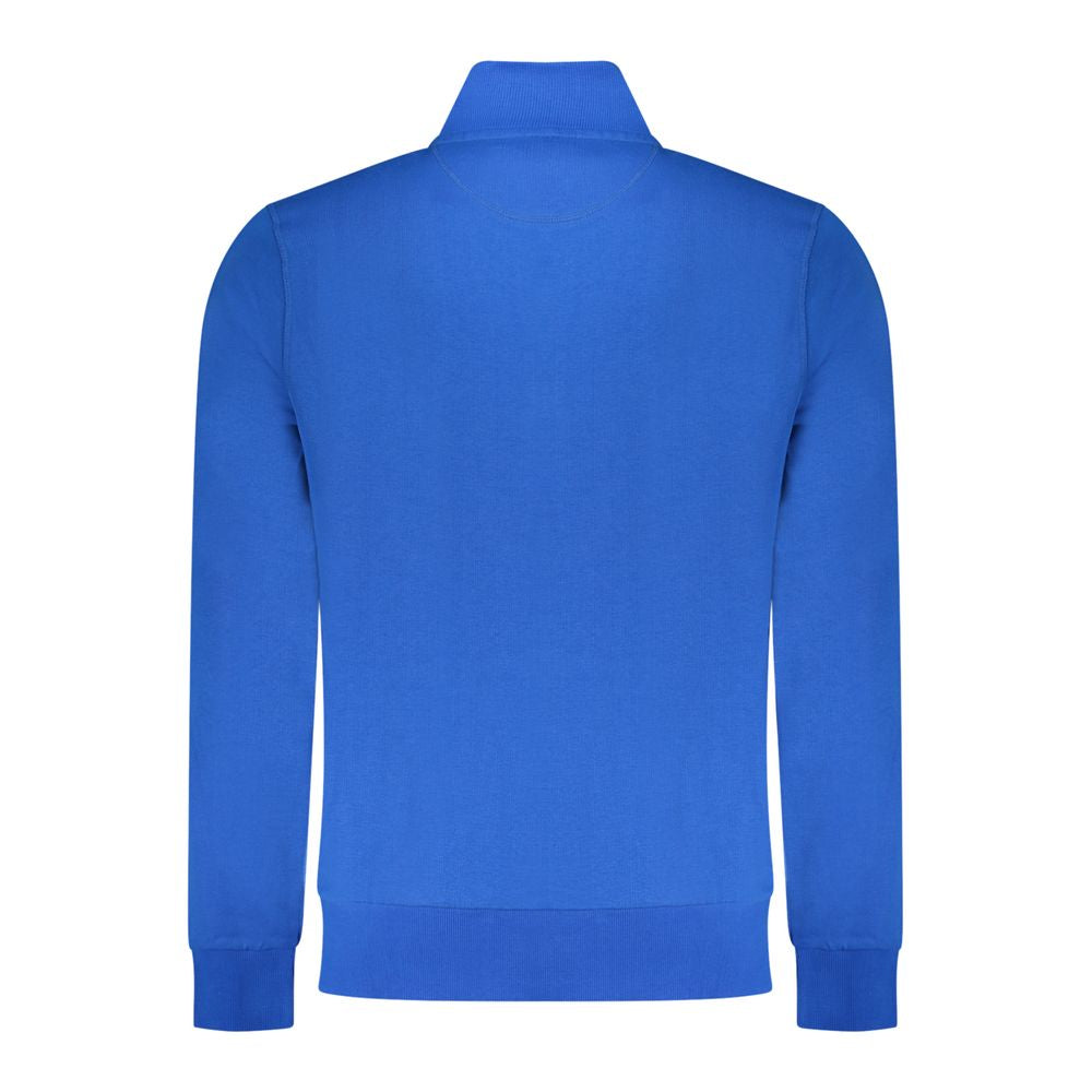 North Sails Blue Cotton Men Sweatshirt - ClickThatClicks 