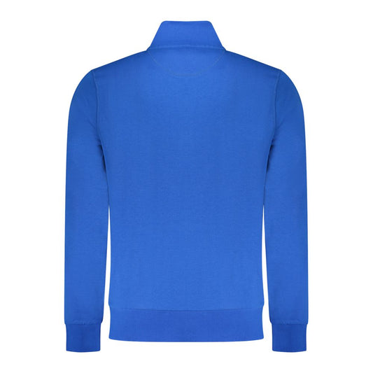 North Sails Blue Cotton Men Sweatshirt - ClickThatClicks 