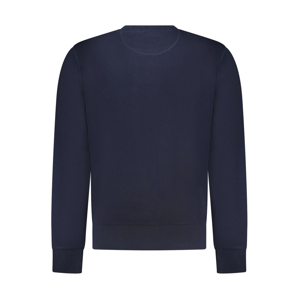 North Sails Blue Cotton Men Sweatshirt - ClickThatClicks 