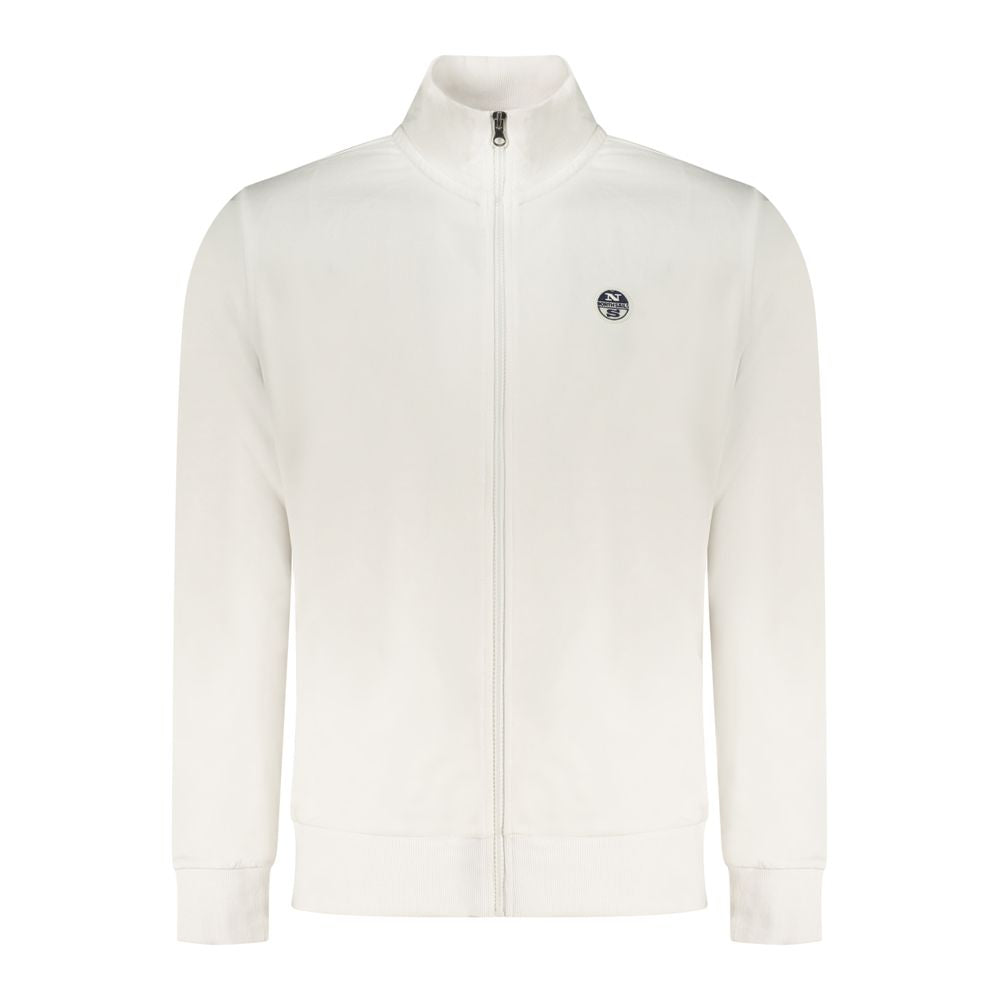 North Sails White Cotton Men's Sweatshirt - ClickThatClicks 