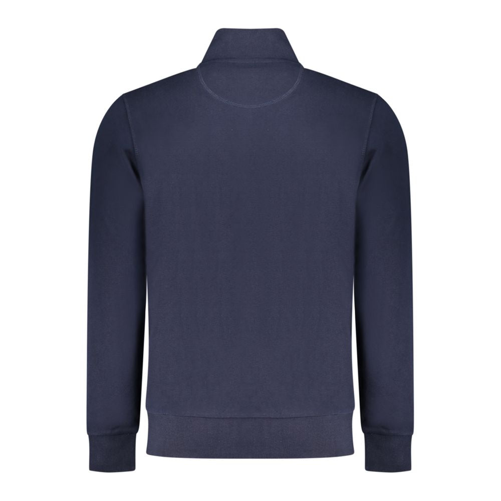 North Sails Blue Cotton Men Sweatshirt - ClickThatClicks 