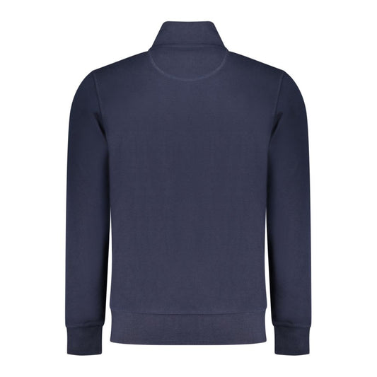 North Sails Blue Cotton Men Sweatshirt - ClickThatClicks 