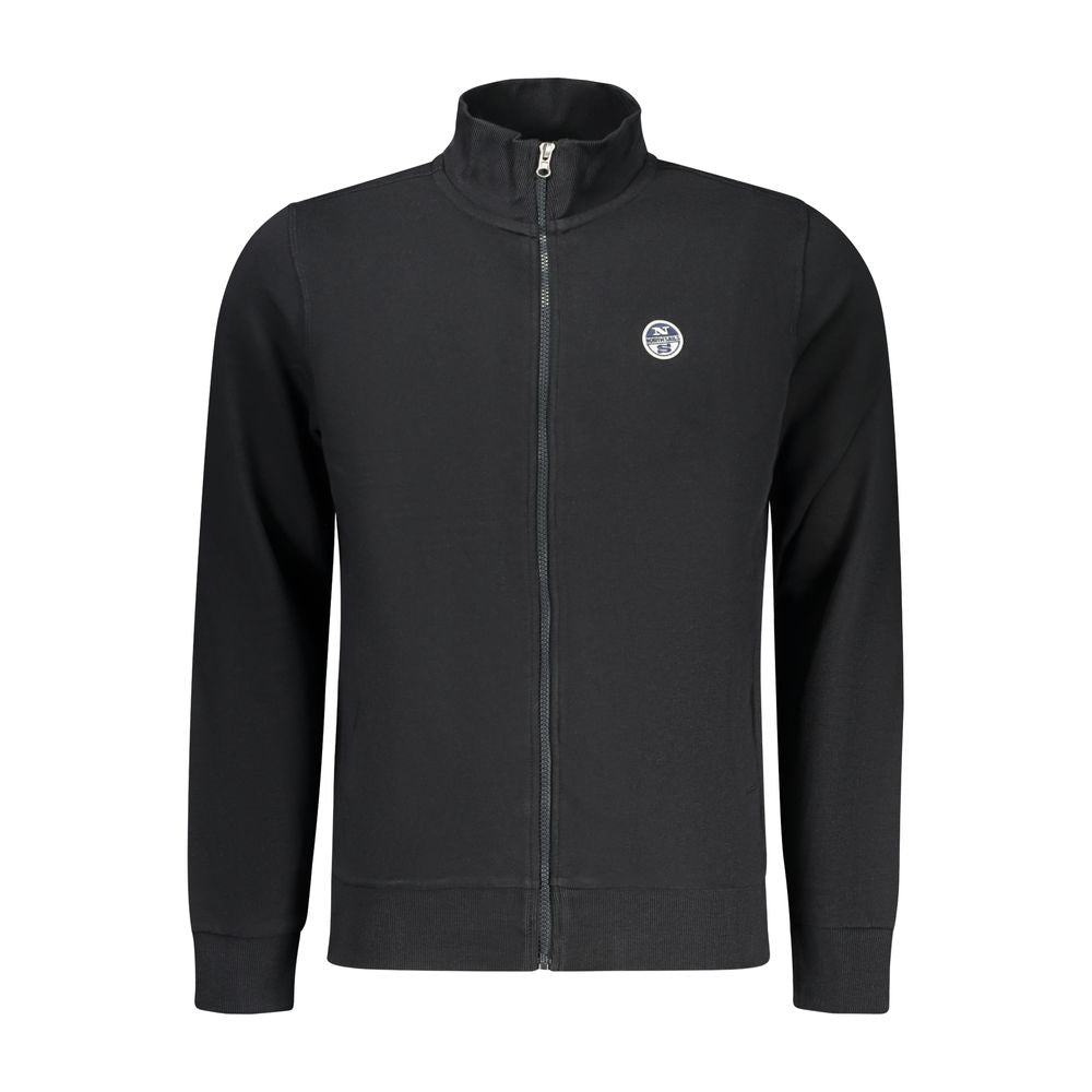 North Sails Black Cotton Men Sweatshirt - ClickThatClicks 