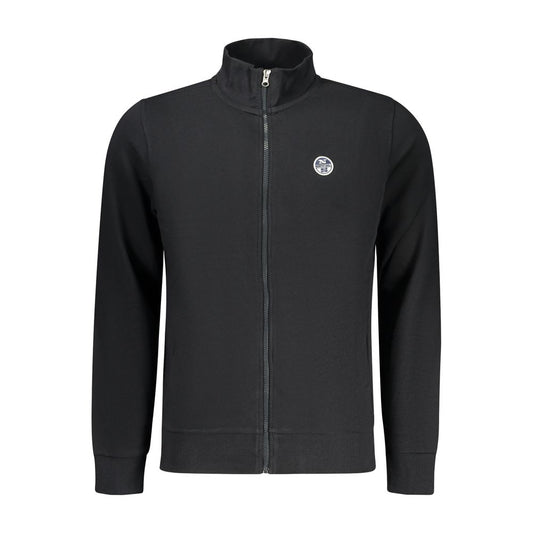 North Sails Black Cotton Men Sweatshirt - ClickThatClicks 