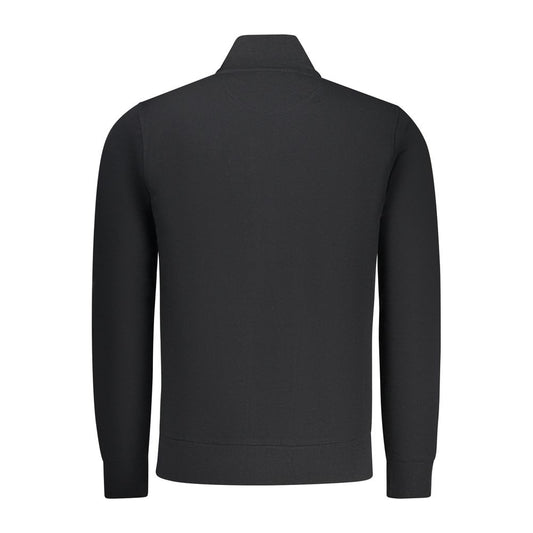 North Sails Black Cotton Men Sweatshirt - ClickThatClicks 