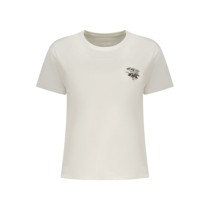 Pepe Jeans White Cotton Women T-Shirt