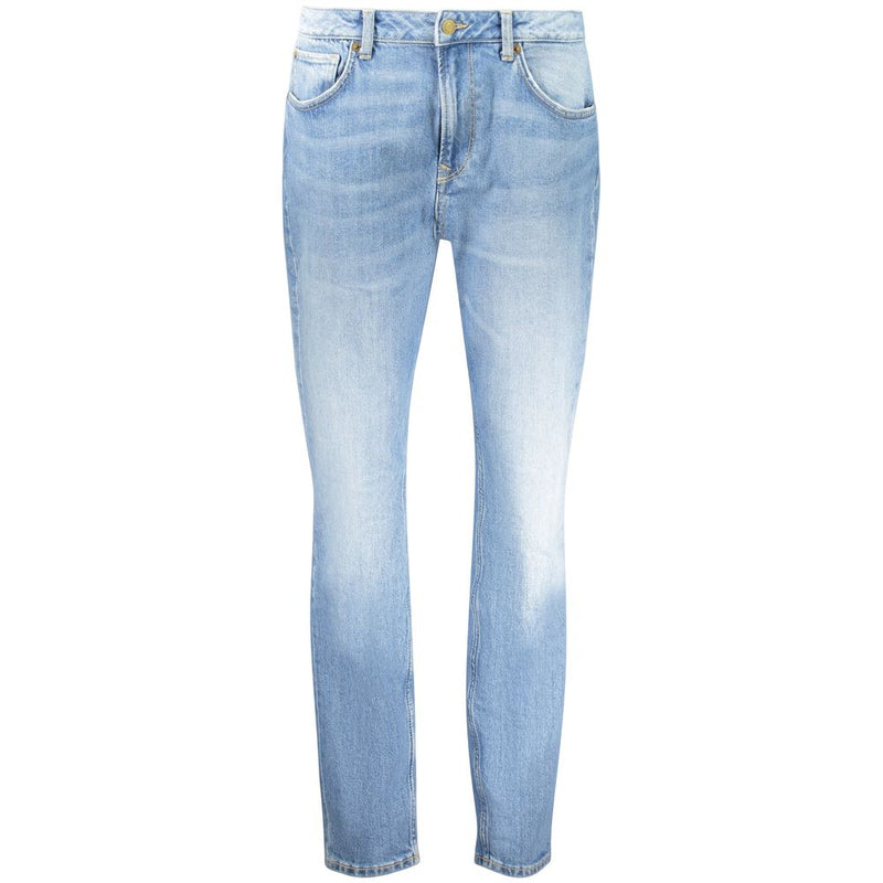 Pepe Jeans Blue Cotton Tapered Jeans