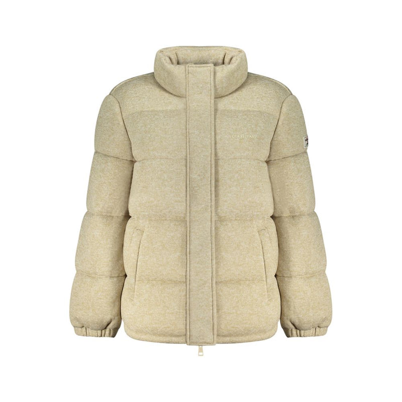 Guess Jeans Beige Polyester Coat