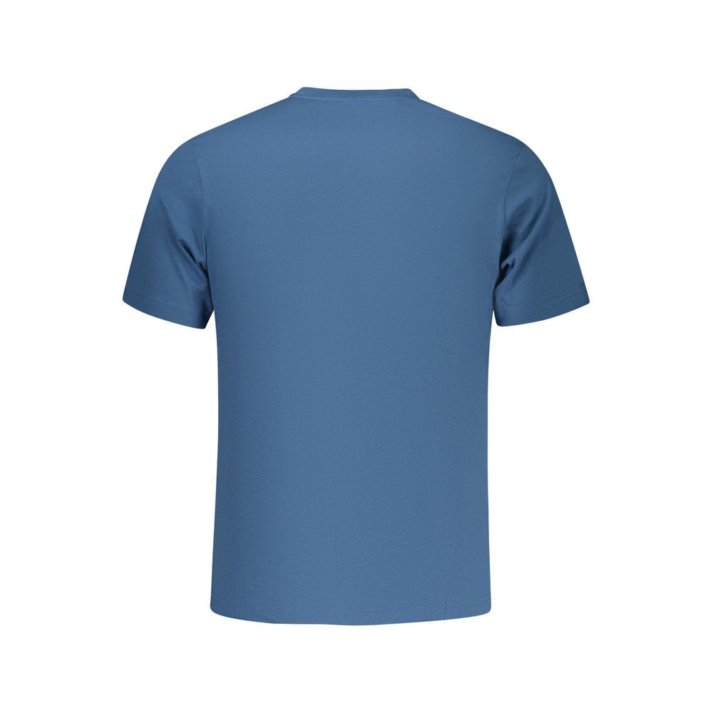 North Sails Blue Cotton Men T-Shirt - ClickThatClicks 