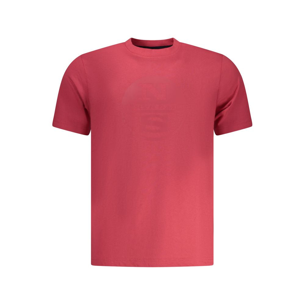 North Sails Rosso Cotton Men T-Shirt - ClickThatClicks 