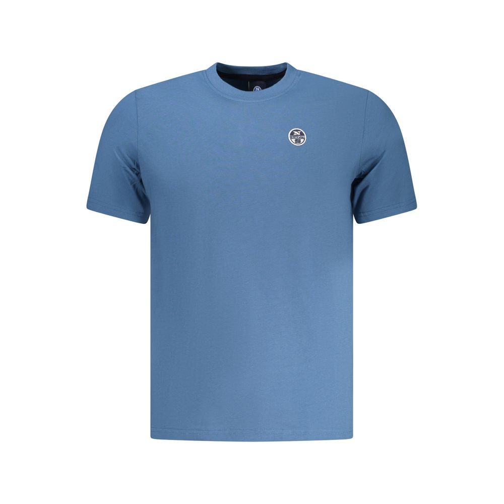 North Sails Blue Cotton Men's T-Shirt - ClickThatClicks 
