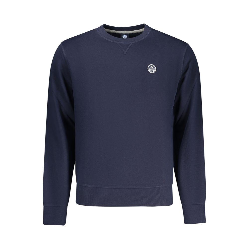 North Sails Blue Cotton Men's Sweatshirt - ClickThatClicks 