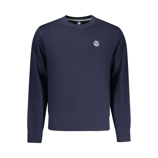North Sails Blue Cotton Men's Sweatshirt - ClickThatClicks 