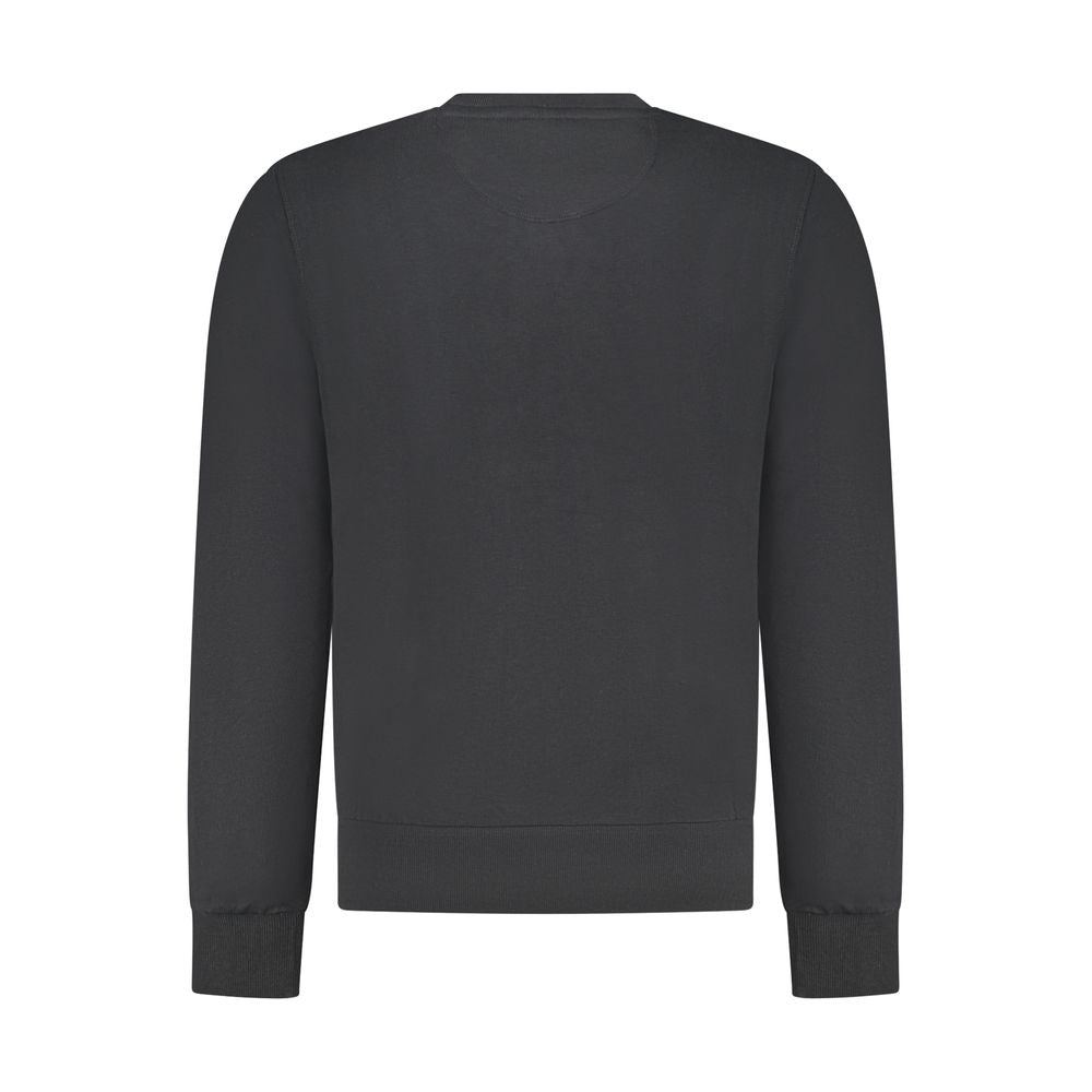 North Sails Black Cotton Men Sweatshirt - ClickThatClicks 