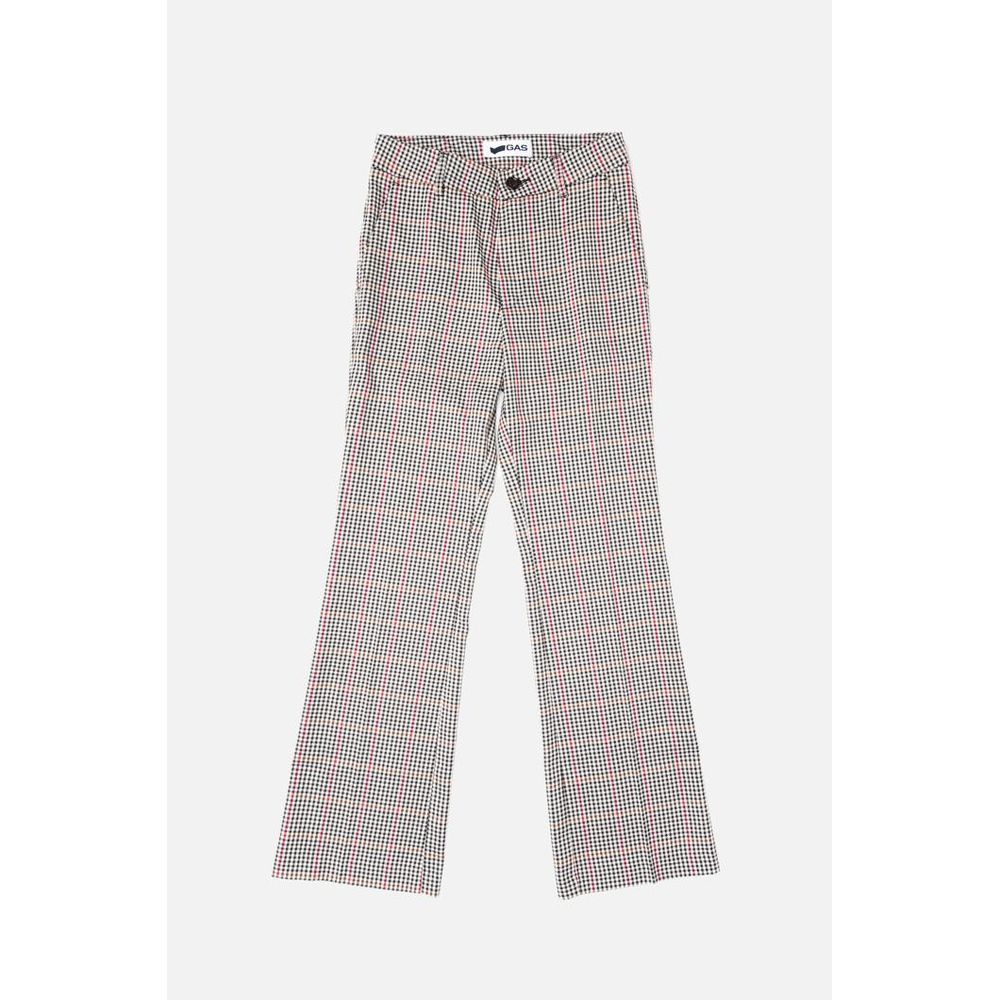 Gas Black Polyester Casual Pants