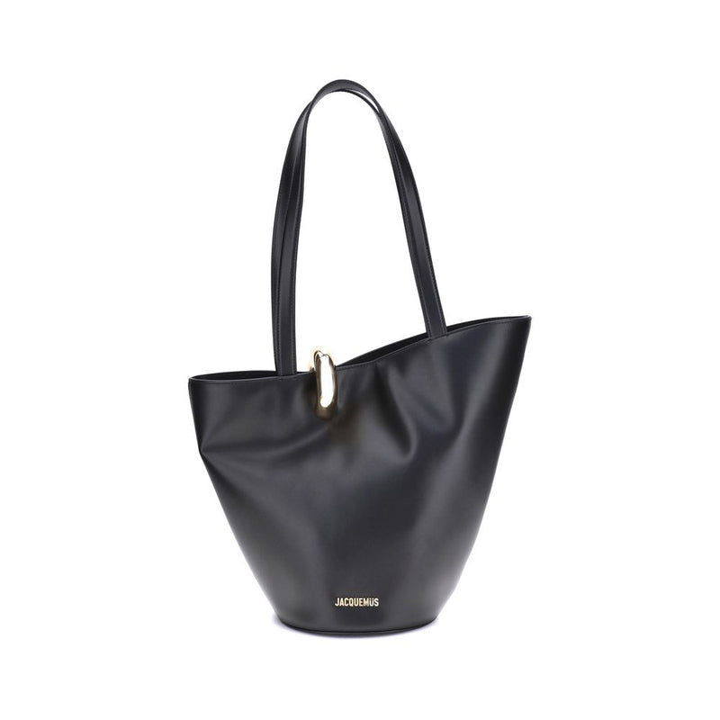 Jacquemus Black Calf Leather Bos Taurus Shoulder Bag