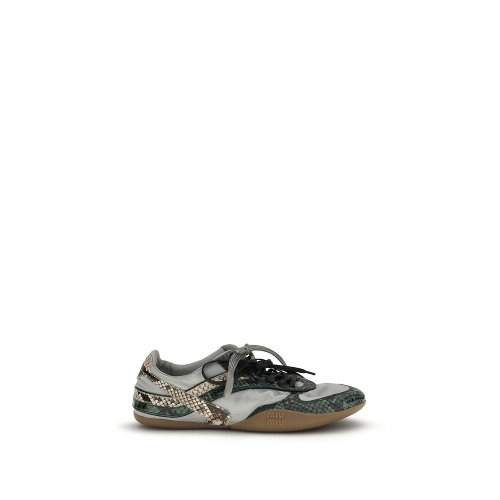 Miu Miu Gray Rubber Athletic Sneakers - ClickThatClicks 