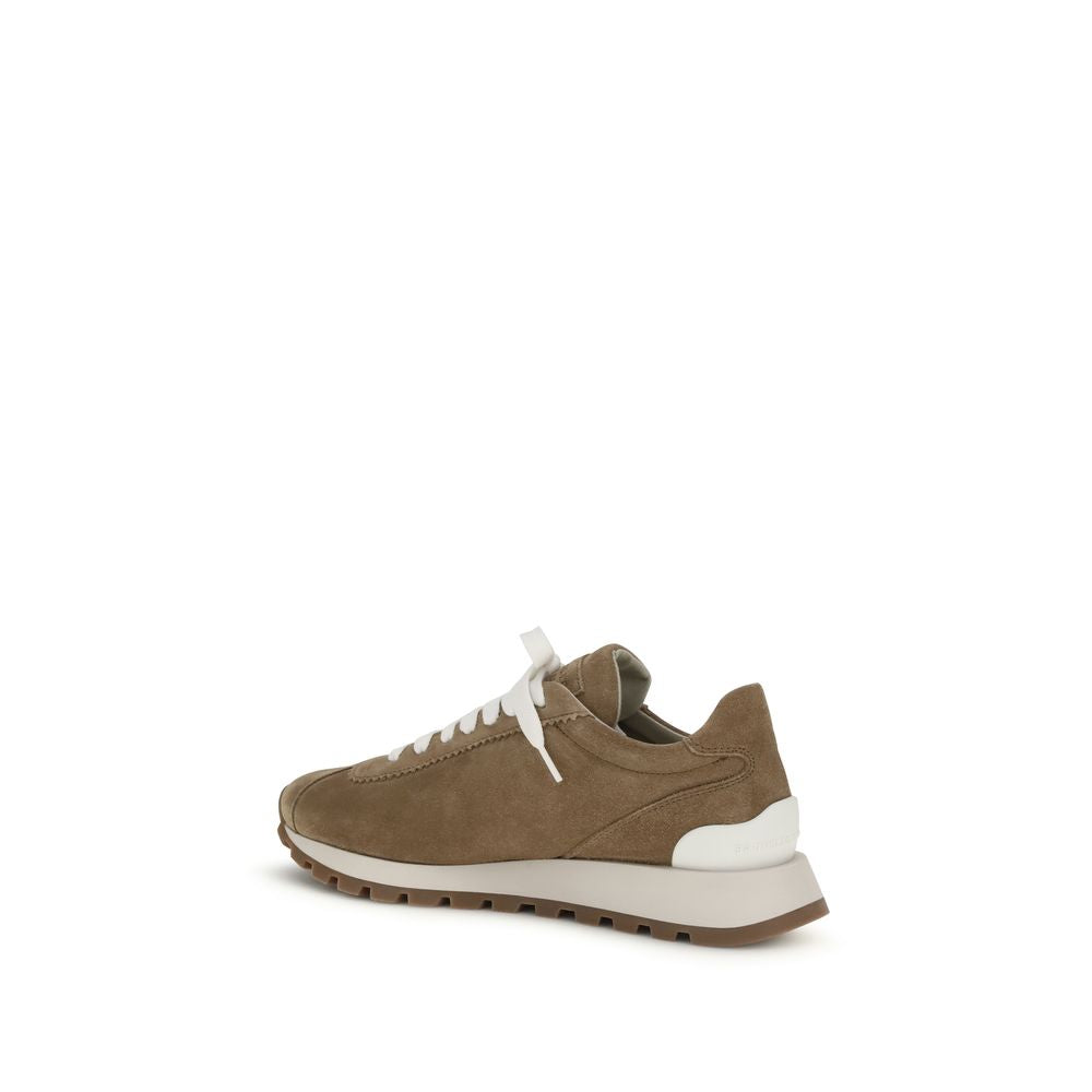 Brunello Cucinelli Beige Rubber Platform Sneakers - ClickThatClicks 