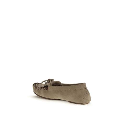 Paris Texas Gray Calf Leather Bos Taurus Moccassin - ClickThatClicks 