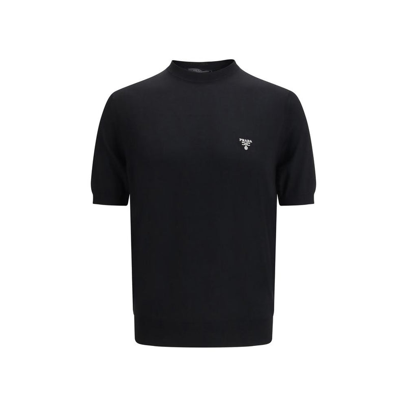 Prada Black Fleece Wool T-Shirt